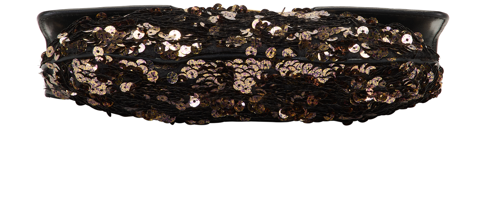 Alexis Clutch, &pound;90, Handbags, Black/Gold, Leather, Top view